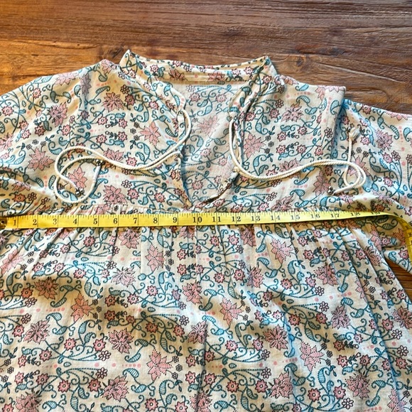 Ulla Johnson, Rhia Printed, Dolman Sleeve, Cotton Blouse Top, Medium - Picture 8 of 8